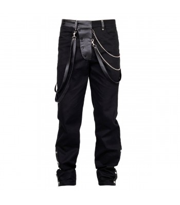 Steampunk Vintage Gens Trousers Men Pants Gothic Wedding Party Trousers 